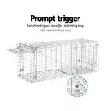 NNEDSZ Set of 2 Trap Cage 66 x 23 x 25cm  - Silver