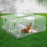 NNEDSZ Set of 2 Trap Cage 66 x 23 x 25cm  - Silver