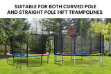 NNEMB 14ft Replacement Trampoline Safety Pad Padding Multi-Coloured