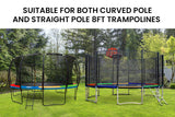 NNEMB 8ft Replacement Trampoline Safety Pad Padding Multi-Coloured