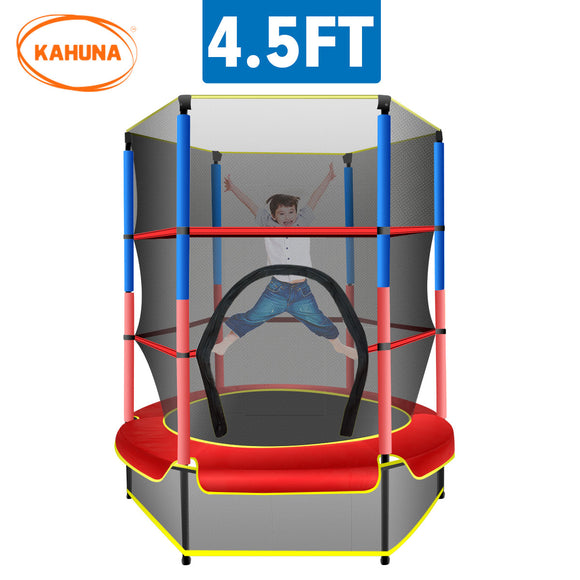 NNEDPE Kahuna Mini 4.5 ft Trampoline - Red Blue