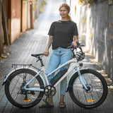 NNEMB Vista 26 36V 250W Ladies Step-Through Electric Bike-White