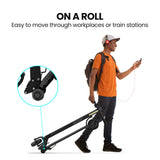 NNEMB Carbon Gen III Ultra-light 300W 10Ah Electric Scooter Suspension-for Adults or Teens-Black/Red