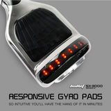 NNEMB Gen III Hoverboard Scooter 6.5 Wheels-Colour LED Lighting-Carry Bag-Chrome style