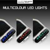 NNEMB Gen III Hoverboard Scooter 6.5 Wheels-Colour LED Lighting-Carry Bag-Chrome style