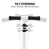 NNEMB 3-Wheel Electric Scooter-Ages 3-8-Adjustable Height-Folding-Lithium Battery-White