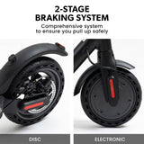 NNEMB Synergy 5 MkII 400W Electric Scooter-with Suspension-for Adults-Black
