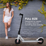 NNEMB Synergy 5 MkII 400W Electric Scooter-with Suspension-for Adults-White