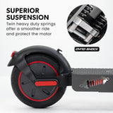 NNEMB Synergy 7 MkII Electric Scooter 500W 15Ah-Motorised eScooter for Adults-Black/Red