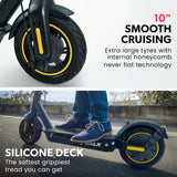 NNEMB Synergy 7 MkII Electric Scooter 500W 15Ah-Motorised eScooter for Adults-Black/Yellow