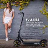 NNEMB Synergy 7 MkII Electric Scooter 500W 15Ah-Motorised eScooter for Adults-Black/Yellow
