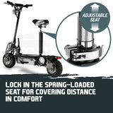 NNEMB Black 48V 1000W Turbo w/ LED Folding Electric Scooter For Adults-Stealth 1-6