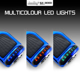 NNEMB Gen III Hoverboard Scooter 6.5 Wheels-Colour LED Lighting-Carry Bag-Metallic Blue