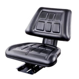 NNEDSZ  PU Leather Tractor Seat with Sliding Track - Black