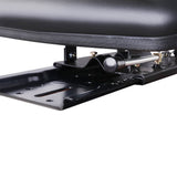 NNEDSZ  PU Leather Tractor Seat with Sliding Track - Black