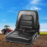 NNEDSZ Universal Forklift Seat Tractor Excavator Truck Bobcat Leather Backrest