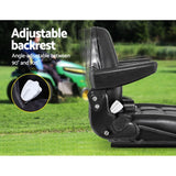 NNEDSZ Tractor Seat with Armrest Forklift Excavator Bulldozer Universal Suspension Backrest Truck Chair black