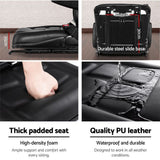 NNEDSZ Tractor Seat with Armrest Forklift Excavator Bulldozer Universal Suspension Backrest Truck Chair black