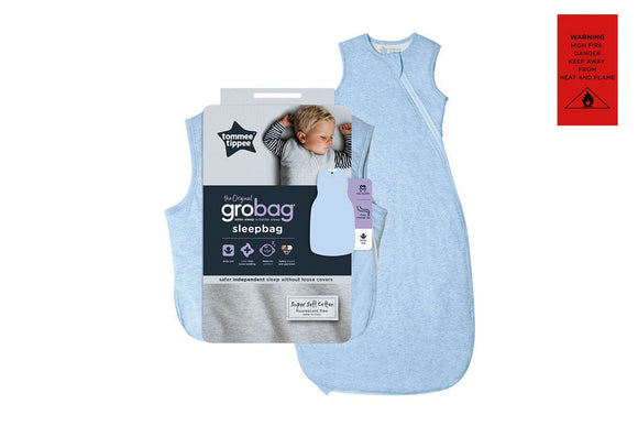 NNEKG Grobag Sleeping Bag Blue Marl 18 36M 2.5 Tog