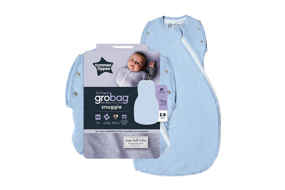 NNEKG Grobag Transition Snuggle Bag Blue Marl 3 9M 2.5 Tog