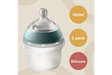 NNEKG Closer To Nature Silicone Bottle 150ml 2 Pack
