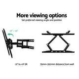 NNEDSZ TV Wall Mount Bracket Tilt Swivel Full Motion Flat Slim LED LCD 23 32 42 50 55 inch