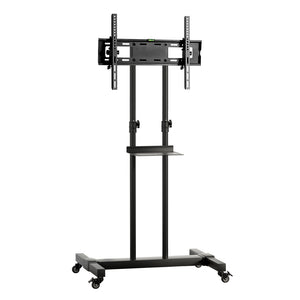 NNEDSZ Steel Mobile TV Stand Cart Height-adjust up to 65" screens 40kg