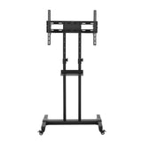 NNEDSZ Steel Mobile TV Stand Cart Height-adjust up to 65" screens 40kg