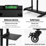 NNEDSZ Steel Mobile TV Stand Cart Height-adjust up to 65" screens 40kg
