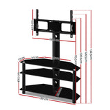 NNEDSZ 3 Tier Floor TV Stand with Bracket Shelf Mount