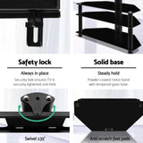 NNEDSZ 3 Tier Floor TV Stand with Bracket Shelf Mount