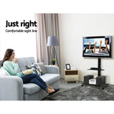 NNEDSZ Floor TV Stand Brakcket Mount Swivel Height Adjustable 32 to 70 Inch Black