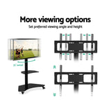 NNEDSZ Floor TV Stand Brakcket Mount Swivel Height Adjustable 32 to 70 Inch Black