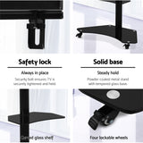 NNEDSZ Floor TV Stand Brakcket Mount Swivel Height Adjustable 32 to 70 Inch Black