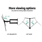 NNEDSZ TV Wall Mount Monitor Bracket Swivel Tilt 24 32 37 40 42 47 50 Inch LED LCD
