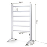 NNEDSZ Electric Heated Towel Rail Rails Warmer Rack Aluminium Bar Bathroom