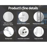 NNEDSZ Electric Heated Towel Rail Rails Warmer Rack Aluminium Bar Bathroom