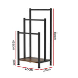 NNEDSZ 3 Tier Towel Rack Rail Freestanding Holder Bathroom Organizer Laundry Drying Bar