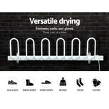 NNEDSZ Electric Heated Shoes Warmer Socks Dryer Bathroom Racks Rails Gloves Sterilizer Heater 3 Pairs White