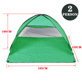 NNEDPE Pop Up Portable Beach Canopy Sun Shade Shelter Tent Green