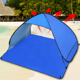 NNEDPE Pop Up Portable Beach Canopy Blue