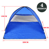 NNEDPE Pop Up Portable Beach Canopy Blue