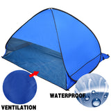 NNEDPE Pop Up Portable Beach Canopy Blue