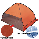 NNEDPE Pop Up Portable Beach Canopy Sun Shade Shelter Orange