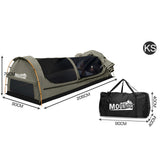 NNEDPE Dome Swag Camping Canvas Tent In Grey