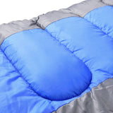 NNEDPE Thermal Single Outdoor Camping Sleeping Bag Mat Tent Hiking Blue