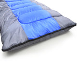 NNEDPE Thermal Single Outdoor Camping Sleeping Bag Mat Tent Hiking Blue