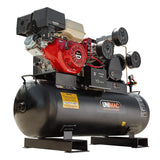 NNEMB 115PSI 150L 18HP Industrial Petrol Powered Air Compressor with Electric Key Start