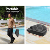 NNEDSZ 3M Umbrella with 48x48cm Base Outdoor Umbrellas Cantilever Sun Beach Garden Patio Black