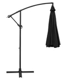 NNEDSZ 3M Cantilevered Outdoor Umbrella - Black